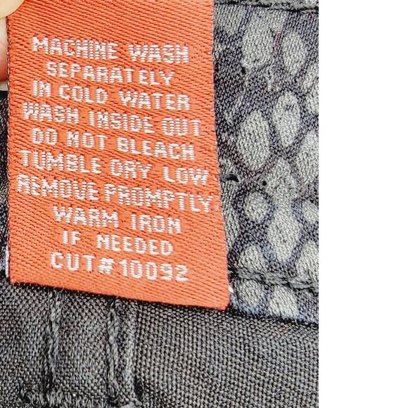 Liverpool Jeans Company | Black Snakeskin Sadie Straight-Leg Pants Size 10 (30) - Picture 7 of 8